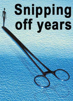 Snipping off years