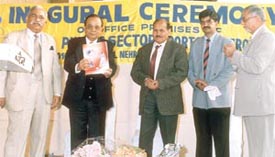 A souvenir being released by Mr S. K. Sen at the inaugural function of All India Public Sector Sports Promotion Board