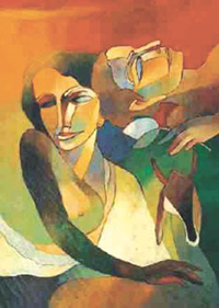Paintings on display at ...To the Light group exhibition 