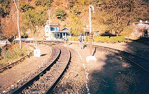 Koti railway station, 12 km from Kalka