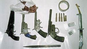 Seized arms