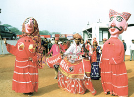 Folk dancers regale visitors