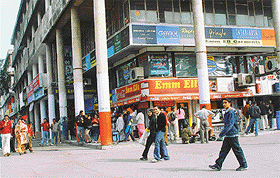 A view of Sector 17 C.