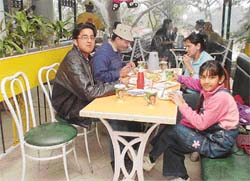 Friends enjoy a gourmet meal at Mr Burgor, Sector 17, Chandigarh
