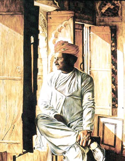 A painting of Shuchi Krishan.