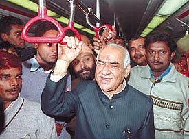 Joyrider: Madan Lal Khurana takes a ride in the Metro 