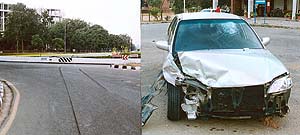 An accident that was the result of rash driving