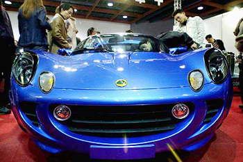 Visitors at the Car of the Year Show