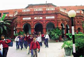 A view of the school building
