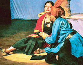 A scene from the play Mirza Sahiban