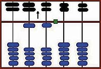 The upper deck of the 1s column reset and the answer read as 11 on the middle bar)