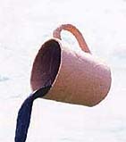 If the coffee stain gets set or becomes brownish, rub it with vinegar solution