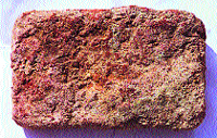 Brick from the 600-year-old well.