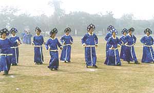 Students of Ryan School at their annual sports day.