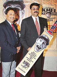 Mr Sunil Mehta, GM, Sales, Videocon, at the launch of ‘Khel Ke Dekho’ Rs 90 crore World Cup bonanza in SAS Nagar on Thursday.
