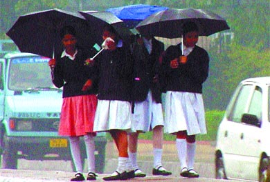 Incessant rain lashed the Capital