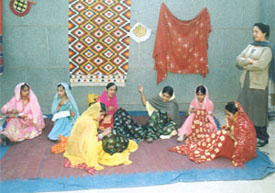 Students of GHPS, Hemkunt Colony, celebrating Punjabi Cultural Day