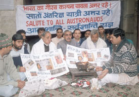 A yagna being performed