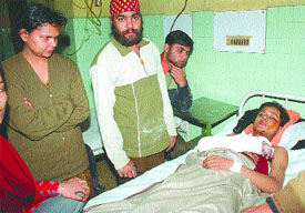 Amit, who was riding pillion on Rahuls motorcycle