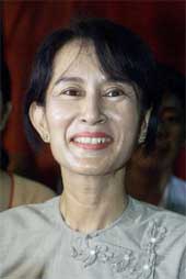 Pro-democracy opposition leader Aung San Suu Kyi 