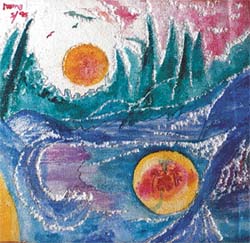 A watercolour by the writer