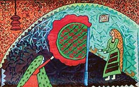 A painting which highlights the heritage of Patiala at Art Folio