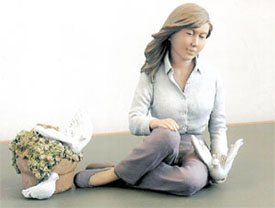 A figurine in ceramic from Spain to gift your lover