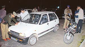 Cops were back on roads by the evening after chaos prevailed on the geri route 