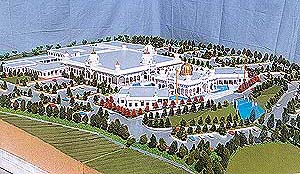 The model which Sonia has designed for the San Jose gurdwara