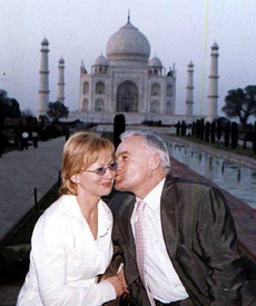 Poland Prime Minister Leszek Miller with his wife