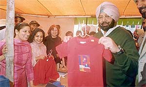The Punjab Chief Minister, Capt Amarinder Singh, releases a souvenir of the Patiala Heritage Festival 
