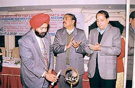 Participants at a seminar on service tax organised by the ICWA in Chandigarh