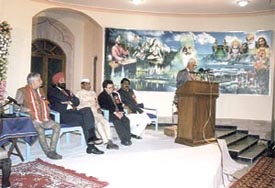 Union Minister Murli Manohar Joshi at the seminar on 'Faith in Service of Humanity