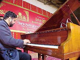 Pianist Brian Silas performs in Ludhiana on Friday evening