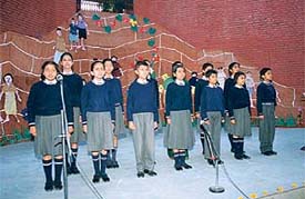 Students of Dutt Vishesh School, Sector 26, take part in elocution contest