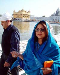 Tina Ambani comes out after paying obeisance at the Golden Temple