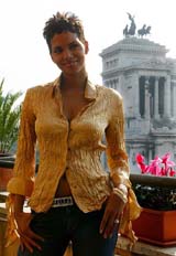 US actress Halle Berry poses during a photoshoot