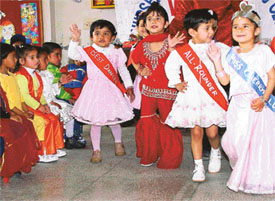 Kids of Cherryfields Nursery School participate in a fashion show