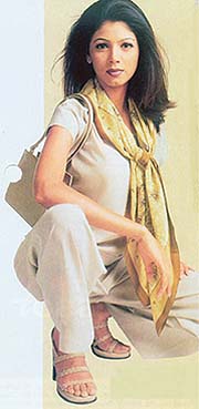 Scarves can dress up a plain outfit