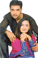 Mickey and Jaspinder Narula at the pre-release of their cassette