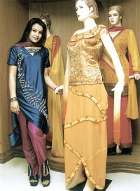 A model displaying clothes from Libas