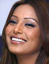 Former Indian model and leading Bollywood actress Bipasha Basu