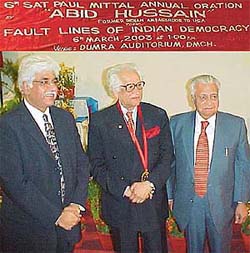Mr Abid Hussain, Mr Rakesh Bharti Mittal and Mr Balraj Kumar 