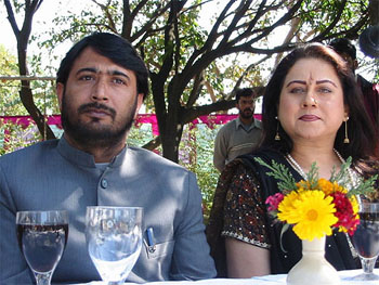 Jammu and Kashmir Tourism Minister Mohd. Hasan Mir and Preeti Sapru