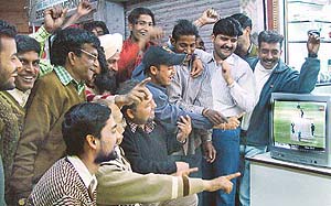 We have done it again, residents shout soon after India defeated Sri Lanka to ensure entry in the World Cup semi-finals in Chandigarh