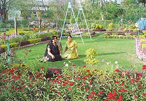 Lt. B. Mahajan and her husband, Mr.Devinder Mahajan have created an oasis