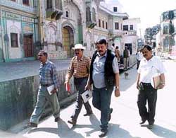 Mr B. R. Mani, chief of the Archaeological Survey of India team