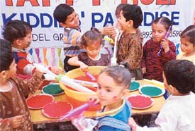 HOLI IN SCHOOL