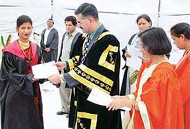 Students of Government College, Panchkula, get degrees