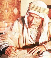Peter OToole in Lawrence of Arabia
